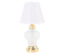Focket Lámpara de Mesa en Miniatura, Luces de Casa de Muñecas con Pilas, Luz LED Vintage con Interruptor de Palanca para Cocinas de Casa de Muñecas de Escala 1 12, Salas de Estar, Bares y