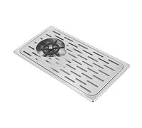 Focket Lavadora de Vasos para Fregadero, No Requiere Energía, Prensa Automática hacia Abajo con Enjuagadora de Vidrio para Fregadero de Cocina, Enjuagadora de Vasos para con Bandeja de Goteo