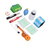 Focket Limpiador de Fibra óptica, Kit de Limpieza de Fibra Antiestática de Larga Duración 800+ Limpia Kit de Herramientas de Terminación de con Bolígrafos de Limpieza de 1,25 Mm y 2,5 Mm Caja de de