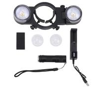 Focket Luz de Pistola de Pintura Automotriz, Luz de Pistola de Pulverización Automática Ajustable de 3 Brillos, LED de de Pintura con Función de Memoria 2 Colores de Iluminación Carga USB para de