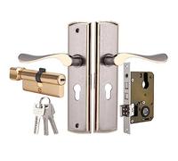 Focket Manija de la Puerta de Privacidad Interior con Cerradura, Palanca de Puertas de Aluminio para Baño y Dormitorio con Cuerpo Silencioso y Cómodo Agarre para la Seguridad del Hogar