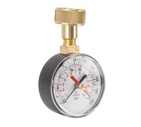 Focket Manómetro de Agua, 0 a 200PSI 14Bar Manómetro de Prueba de presión de Agua Universal con Rosca de Manguera Hembra de 3/4 Pulgadas, manómetro de Babero de Manguera
