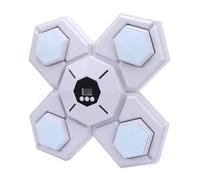 Focket Máquina de Boxeo de Música, Entrenador de Boxeo Inteligente Montada en la Pared Velocidad Ajustable con Luces LED para Uso en el Hogar Interior