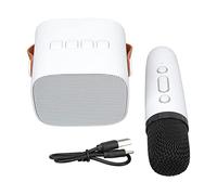 Focket Máquina de Karaoke, Sonido Envolvente HiFi con un, Altavoz de Frecuencia Completa de 57 Mm, Altavoz Bluetooth Portátil, Micrófono Inalámbrico con Compatibilidad Multidispositivo para Niños y