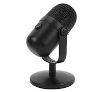 Focket Micrófono USB para PC, RGB Metal Condenser Mic Mic con Interruptor de Cancelación de Ruido para Voces de Estudio de Voz en Off de