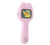 Focket Microscopio para Niños, Pantalla de 2,0 Pulgadas, Microscopio Digital de Mano 500X con Lente de Zoom Digital 5X Giratoria de 180 Grados, Juguete Científico Educativo (Pink)