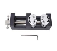 Focket Mini Abrazadera de Tornillo de Banco, Mini Tornillo de Banco Autoajustable de Aleación de Aluminio Resistente con Diseño Fractal para Manualidades, Fabricación de Joyas