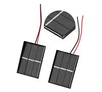 Focket Módulo de Panel Solar 1.5 V 2 V 2 PCS 43 X 55 Mm con Becario de Baja Iluminación para Iluminación de la Calle Solar y Publicidad Al Aire Libre