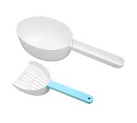 Focket Pala para para Gatos, Pala para con Doble Fuga Desmontable, para Excrementos de Gato con Espacios Finos para de 0,3 Pulgadas, Ergonómico Antideslizante para Caja de