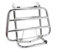 Focket Pastilla de Equipaje Delantero de Motocicleta, Soporte del Soporte de Carga Delantero de Hierro con Estante de Extensión para Primavera 150 Sprint 150 Todos los Años (Cromado)
