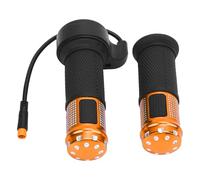 Focket Puño de acelerador eléctrico, manillar giratorio para patinete eléctrico con junta impermeable, repuesto universal para acelerador giratorio de bicicleta eléctrica (GOLD)