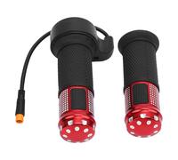 Focket Puño de acelerador eléctrico, manillar giratorio para patinete eléctrico con junta impermeable, repuesto universal para acelerador giratorio de bicicleta eléctrica (rojo)