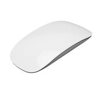 Focket Ratón inalámbrico Bluetooth, ratón táctil Curvo inalámbrico Recargable, Clic silencioso, ratón Bluetooth ergonómico para portátiles, tabletas, PC, Ordenadores de sobremesa (White)
