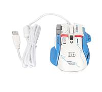 Focket Ratón para Juegos con Cable, 10 Botones Macro Programable, Seis Velocidades, Ajustable, 12800 dpi, Ratón para Juegos de PC con 13 Modos de Iluminación RGB, Cable de 5,7 Pies, Micro Mecánico