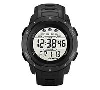 Focket Reloj Digital Deportivo, Relojes Militares Luminosos Pantalla LED Impermeable con Cronómetro, Alarma, Relojes de Muñeca Reloj del Ejército Relojes Digitales para Hombres Mujeres (Negro)