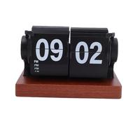 Focket Reloj Retro con Tapa, Diseño Mecánico con Dígitos Grandes, (Black)