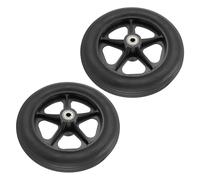 Focket Ruedas de Silla de Ruedas de Reemplazo de 8 Pulgadas, 2 Pcs de Metal con de Silla de Eléctricas Compatibles con la Mayoría de las de