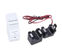 Focket Smart Energy Meder, Monitoreo de Datos en Tiempo Real con 2 Piezas CT CT 500A para Control de Aplicaciones Móviles Smart Life App Compatible de Voltaje único de Voltaje KWH Monitor de