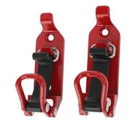 Focket Soporte de Pala para Portaequipajes de Techo, 2 Abrazaderas de Goma de Metal con 4 Tornillos y 4 Tuercas, Soportes de Montaje en Pared, Kit de Montaje de Soporte de Hacha de (rojo)