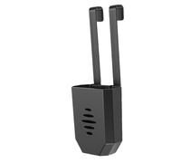 Focket Soporte para Tableta de Limpieza de Tanque de Inodoro, Soporte para Limpiador de Tanque de Inodoro ABS de 3,46 X 2,83 X 1,57 Pulgadas con Gancho, Evita Atascos de Aleta (BLACK)