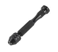 Focket Taladros Duraderos a Mano con Dispositivos de Perforación de Acero de Alta Velocidad, Ideal para Producción de Arte y Colgantes de Joyas, Negro de Aleación/10 Piezas