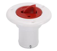 Focket Tapón de repostaje para embarcaciones, tapón de repostaje de de plástico ABS con Cadena de Acero Inoxidable y Junta tórica a Prueba de Fugas, para Uso marítimo (White)