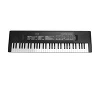 Focket Teclado de Piano de 61 Teclas, Portátil con 8 Tonos de Instrumentos, 6 Canciones de Demostración, 5 Ritmos Musicales, Teclado Electrónico para Niños, Piano de Música Digital con Micrófono de