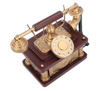 Focket Teléfono Fijo Vintage, Teléfono Retro de Resina Sintética de Primera Calidad, Adorno de Antiguo con Apariencia Realista para Cafetería, Tienda, Bar, Decoración de Ventanas del Hogar