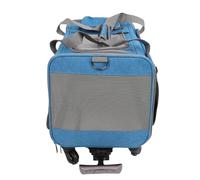 Focket Transportín para Gatos, 18.5x11.8x11.8in, Diseño Plegable, Asa Retráctil, Ventilación de Malla, Transportador para Mascotas con Ruedas, Transportador para Gatos Aprobado por Aerolíneas para