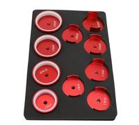 Focket Troqueles para Máquina Taponadora de Relojes, Herramienta Profesional de Reparación de Relojes de Metal para Respaldos Ranurados Resistentes Al Agua con Tamaños de 36 7 46 Mm, Prensa de Caja de