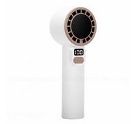 Focket Ventilador Portátil de Mano con 100 Velocidades, Silencioso, Fuerte Flujo de Aire, Ventilador Personal, Pantalla Digital Recargable por USB para Viajes, Camping Al Aire Libre (WHITE)