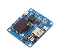 Fockety 1,257Kit decodificador de código Morse para Entrenamiento CW, manipulador programable con Pantalla LCD y Control de Velocidad, 12 Bancos de Memoria, 1000 Caracteres