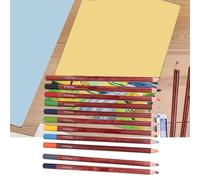 Fockety 12 Lápices Pastel Varilla de Madera para Dibujar Pintura, Kit de Lápices de Tóner Coloridos para Pintura Detallada, Suministros de Arte con Dos Estilos para Elegir (Lápiz pastel color paisaje)