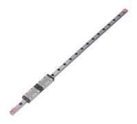 Fockety 400 Mm Guía de Carril Lineal, Mini Guía de Deslizamiento Lineal Con 2 Piezas Mgn9h Teniendo Bloque de Carro de Acero, Carril de para Prensora 3D, Enrutadores CNC