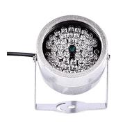 Fockety 48 Agua LED de IR - Iluminación para la Seguridad Nocturna de la Cámara de CCTV, Luz Infrarroja de Alta Eficiencia para Monitorear el Tráfico Vial y el de Identificación de la Matrícula