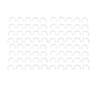 Fockety 80pcs Sewing Bobbin Clips, Abrazaderas de hilo de plástico carretes organizadores, abrazaderas de soporte de bobina elástica para la artesanía de bricolaje bordado y costura