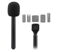 Fockety Adaptador de Mano para Entrevista de Micrófono, 2 Unidades de Soporte de Micrófono Inalámbrico, Adaptador de Montaje de Mango de Micrófono para Hollyland Lark M1 C1 150 G1