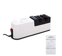 Fockety Afilador de Cuchillos Eléctrico, Guía de ángulo Alimentada por USB Afilador de Cuchillos de Cocina Profesional Automático, de Tijeras con Uso Versátil para Tijeras de Cocina Chef (Interfaz