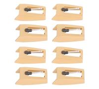 Fockety Aguja de Tocadiscos, 8 Pack Aguja de Repuesto para Tocadiscos Estéreo de Doble Canal Brazo de Aluminio Fácil de Reemplazar de