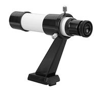 Fockety Alcance del Buscador de Telescopio Astronómico 5X, Accesorios de Telescopio Astronómico con Soporte, Alcance del Buscador de Telescopio de Retícula Portátil 5x24 para Telescopio As