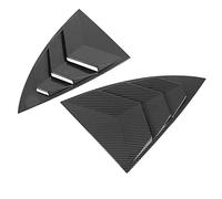 Fockety Alerón de la Ventana Lateral para Tesla Model Y, 2PCS Superficie Lisa triángulo Splitter Shade Cover, Side Window Louver Splitter para Tesla Model Y Spoiler de Repuesto (Patrón