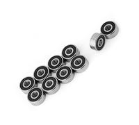 Fockety Almacén de 10pcs Miniaturas 623-2RS con Sellos de Goma Doble, Adecuado para Pequeños Dispositivos Mecánicos
