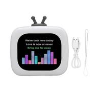 Fockety Altavoz Portátil, Pantalla Táctil de 2.01 Pulgadas, Emparejamiento Estéreo Inteligente, Emparejado de Micrófono, Llamando a 5.4 Altavoz para la Ducha de Viajes Al Aire Libre