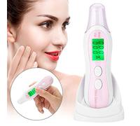 Fockety Analizador de Aceite de Agua de Humedad Facial, Sensor de Piel Portátil de Alto Probador para Salón de Belleza en el Hogar, Hospital de Piel Profesional ABS Blanco (WHITE)