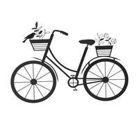 Fockety Arte de Pared de Bicicleta de Metal, Decoración Vintage de Bicicleta de Metal para Colgar, Arte de Pared con Temática Ciclista para Decoración del Hogar, Sala de Estar