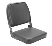 Fockety Asiento Plegable para Barco, Bisagras de Aleación de Aluminio, Acolchado de Espuma Gruesa, Asiento para Barco Jon, para bajo con Correa de Amarre Incluida para Pontón Marino, Barcos Jon,
