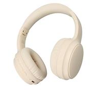 Fockety Auriculares con Cancelación Activa del Ruido, Modo de Reproducción Dual Auriculares Inalámbricos Plegables 40 Horas de Autonomía Inalámbros sobre la Oreja (Beige)