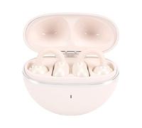 Fockety Auriculares con Clip, Auriculares inalámbricos BT 6.0 con micrófono con cancelación de Ruido, 40 Horas de autonomía, Resistencia al Agua IPX7, para Personas Que Llevan Gafas (White)