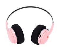 Fockety Auriculares Retro Inalámbricos para Juegos, Cascos Vintage Bluetooth, con 40mm Drivers (Pink)