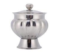 Fockety Azucarero de Acero Inoxidable, 400 ml. Soporte para Terrones de Azúcar de Acero Inoxidable 304 con tapa. Tarro para Terrones de Azúcar para café, té, Dulces y Almacenamiento en